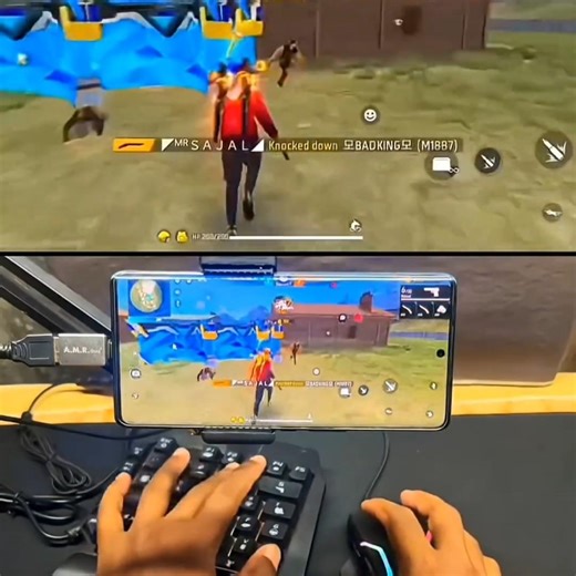 keyboard aur mouse ko phone sai connect kernai k baad#mouse pro #freefire #shortsfeed
