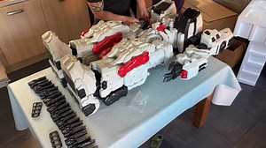 [大！]国外玩家拆盒 1米2猛大帅Metroplex Transformers fall of cybertron