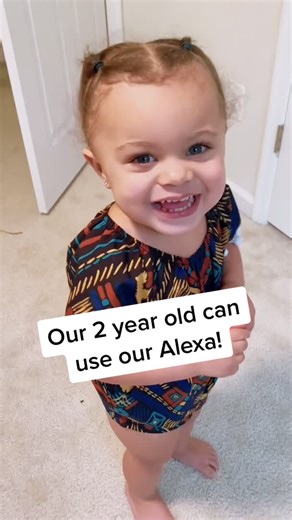 Smart 2-Year-Old Using Alexa to Play Music | Cute Baby Video