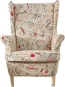 Amazon.com: ChenTaiBB Wingback Chair Slipcovers – 2-Pack Stretch Spandex Armchair Covers, Universal Fit Washable Wingback Chair Covers Furniture Protector, Slipcovers for Wingback Chairs(Brass) : Home & Kitchen