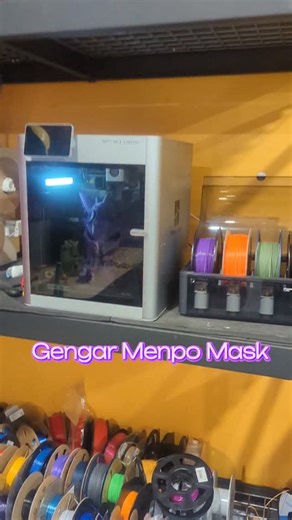 Making the Gengar Menpo Mask #3dprinting #japanese | Nikko.Industries