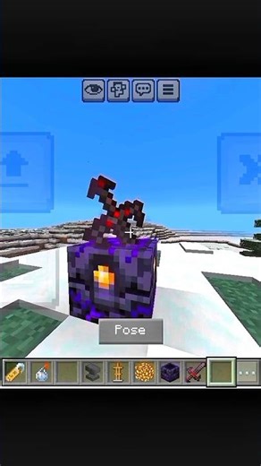 invisible sword hack 🤯 #minecraft