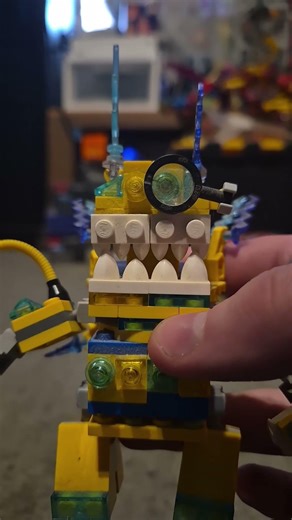 This is my custom Lego Electricity Monster