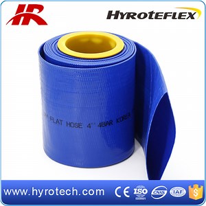 [Hot Item] Superior Quality Supply Water Discharge PVC Layflat Blue Lay Flat Hose