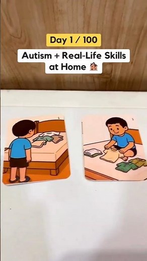 Day 1 / 100 Autism + Real-Life Skills at Home #autismawareness #specialneedslearning