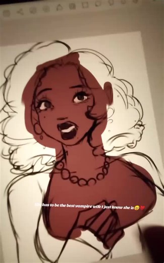 She literally has my heart right now 🥹 (Sinners is like the reason why I'm creating vampire characters,because honestly I didn't want to draw anymore vampires because when I saw my old vampires from when I was 14 I cringed so hard😫but I'm 20 years old now *I know right gross* anyways the movie made me wanted to draw vampires again✨) ( Did what I said make sense?) #vampire #hipaint #originalcharacters #artist #drawing