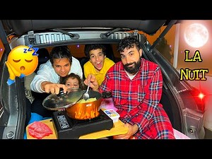 VLOG - WE COOKED AND SLEEPED IN THE CAR 🚗: ADEL SAMI AMIRA