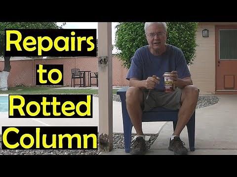 Using Durhams Water Putty To Patch Holes in Wood Columns