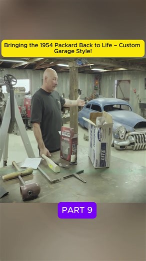 Bringing the 1954 Packard Back to Life – Custom Garage Style! #CarRebuild #ClassicRevival #CustomFabrication #AutoProjects #OldMeetsNew