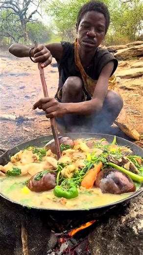 primitive skills #sukuhadzabe #hadzabetribe #africantribe #mukbang #tanzania #châu_phi