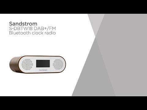 Sandstrom S-DBTW18 DAB+/FM Bluetooth Clock Radio - Wood | Product Overview | Currys PC World