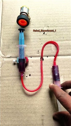 How Hydraulic Brakes Work | Engineering Project Demo Works by syringe 💉 #project #tech #dcmotor