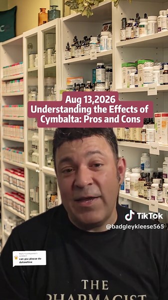 Cymbalta (duloxetine) side effects, benefits for depression and pain