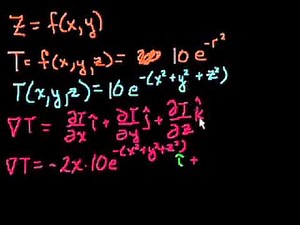 Gradient of a scalar field