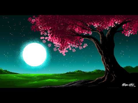 How to draw in Ms Paint | Beautiful Landscape | drawing in paint in computer | paint in computer