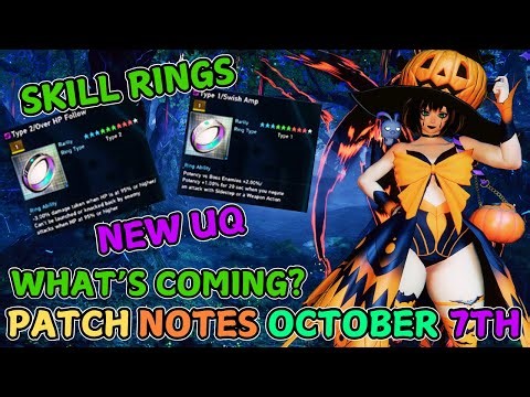 [PSO2 NGS] Skill Rings And More! Whats Coming | Patch Notes Rundown - October 7th