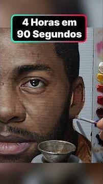 Retrato Realista Lázaro Ramos: Timelapse Pele Negra 🎨 How to Paint Black Skin #realism #art