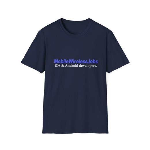 Mobilewirelessjobs Ios & Android Developers Job Board T-shirt | Simple Logo Tee, Tech Company Shirt - Etsy