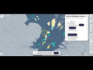 Port to Windfarm Distance – TGS | 4C Interactive Map