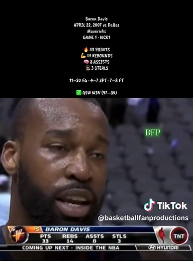 Baron Davis Dominates Game 1 Against Dallas Mavericks