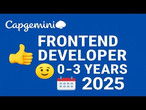 🔥 Capgemini Frontend Developer Interview 2025 💻 | Real React & JavaScript Questions (0-3 Yrs) 🚀