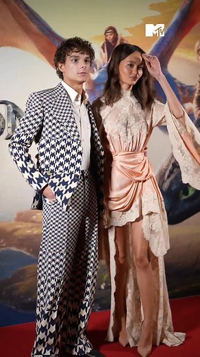 2.3K views · 8.1K reactions | Our Hiccup & Astrid at the How to Train Your Dragon Immersive Experience Screening in London ✨ Mason Thames & Nico Parker are the cutest duo 凉 #MasonThames #NicoParker #HowtoTrainYourDragon #HTTYD #MTVCeleb | MTV UK | Facebook