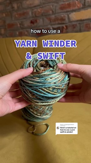 Replying to @hyphygrandma tutorial: how to use a yarn winder and yarn ...