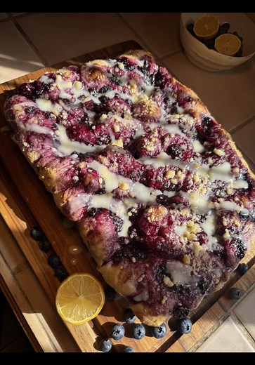 Lemon Blueberry Focaccia Recipe: Sweet & Simple