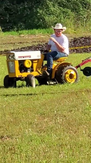 Cub cadet 100 plowing