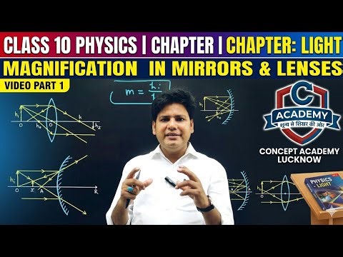 Magnification in Mirrors & Lenses | Class 10 Physics Concept | By Sadik Sir | Concept Academy