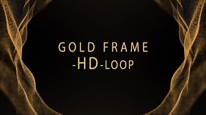 Wavy Gold Frame Background