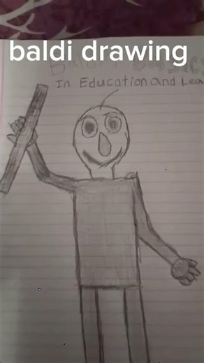baldi drawing #baldi #baldisbasics #art #shorts #drawing