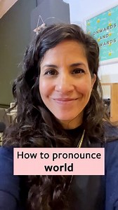 20K views · 2.5K reactions | How to pronounce WORLD   Want to know how to pronounce the most challenging English? Download my FREE audio sheet here https://bit.ly/34fAPob | Accent's Way English with Hadar | Facebook