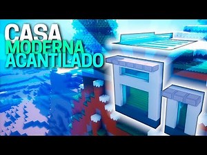 Minecraft: CASA MODERNA EN ACANTILADO | TUTORIAL