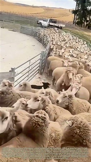 Canine Crowd Control: The Sheepdog That Leapt Over the Flock to Clear the Jam
