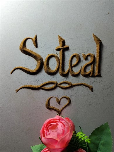 Replying to @sotealking comment with your name and follow me and I will write your name #Sandwriting #viralvideos #viral #foryoupage❤️❤️ #fyp