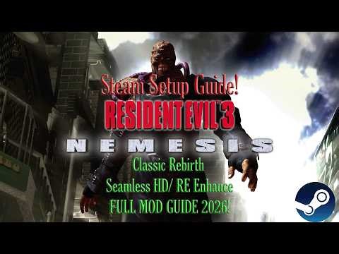 Resident Evil 3: Nemesis (1999) Steam Tutorial! Classic Rebirth/ SHDP/ RE Enhance Full Setup Guide
