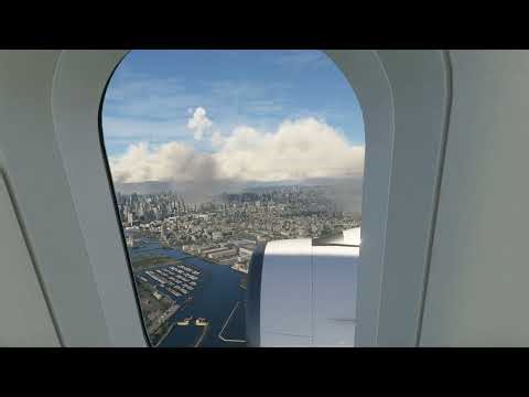 Landing in Tokyo - Airbus A330-900 [Engine View]