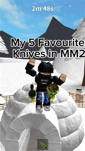 My 5 Favourite Knives in MM2! #roblox #mm2 #ranking #shorts