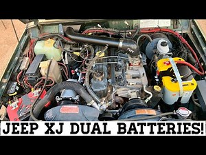 This is how we put DUAL BATTERIES Under The Hood of Our Jeep Cherokee XJ!