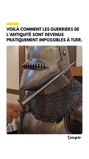 L’encyclopédiste 🌟 on Instagram: "Les guerriers de l’Antiquité n’étaient pas seulement protégés par le métal, mais aussi par l’ingénierie. De nombreuses armées concevaient des armures composées de plusieurs couches de cuir, de tissu, de plaques de métal et de matériaux tressés, toutes pensées pour absorber les chocs et empêcher les lames d’atteindre la peau. Combinées, ces couches rendaient les combattants presque invincibles au corps à corps. Les épées se pliaient, les flèches ralentissaient e