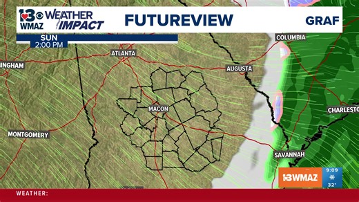 A Winter Storm Warning has been issued for parts of Central Georgia. 13WMAZ Meteorologists break down today's snow and winter weather chances. | 13 WMAZ