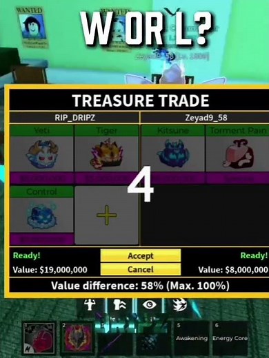 W or L Trade? Kitsune and Torment + Pain | Blox Fruits Update 30 🦊🔥
