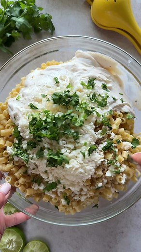 Isabel Eats (@isabeleatsblog) - Mexican Street Corn Pasta Salad Recipe for Summer Parties