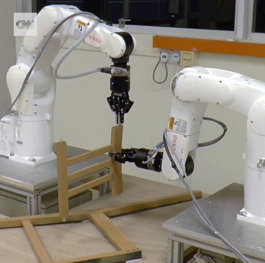 1.1M views · 3.8K reactions | This robot can assemble an IKEA chair in 20 minutes https://cnn.it/2F0ajwz | CNN | Facebook