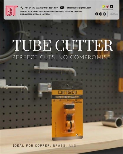Professional Tube Cutter | Perfect Cuts for Copper, Brass & Aluminum