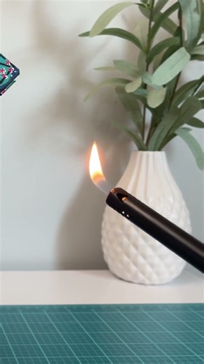 Burning the Ribbon on a Handmade Journal