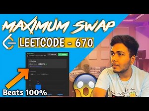 LeetCode 670 Maximum Swap - Greedy Algorithm | Optimal C++ Solution | Single Swap for Max Number
