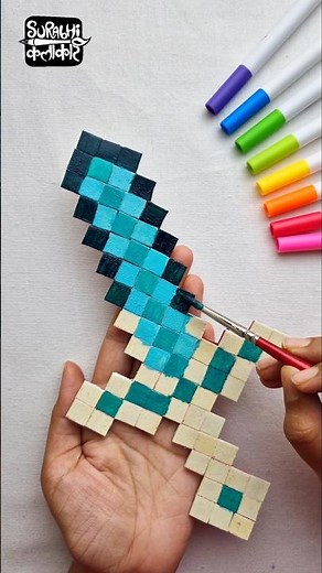 The Coolest Minecraft DIY Ever? 😳 #surabhikalakar #art
