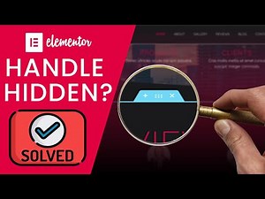 How to Access a Section That is HIDDEN in Elementor | Elementor Tutorial